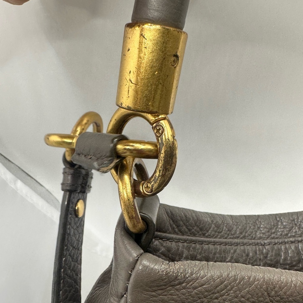 Marc Jacobs Gray leather boho handbag - Picture 5 of 8